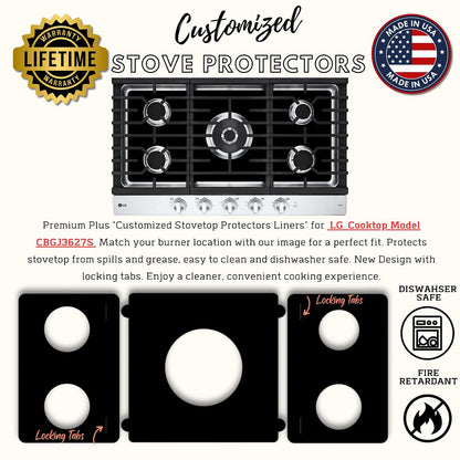 LG gas range gas stove protector liner cooktop cover