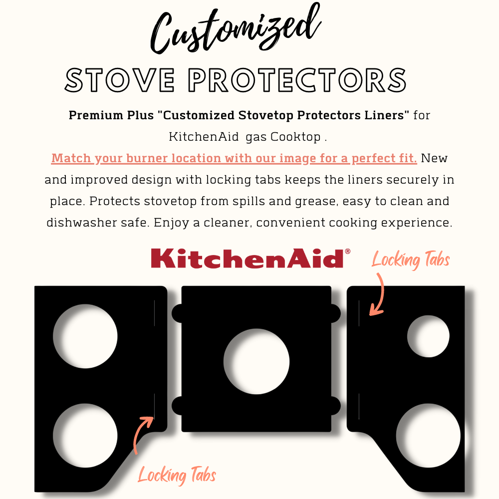 KitchenAid gas stove protector liners by Premium Plus
