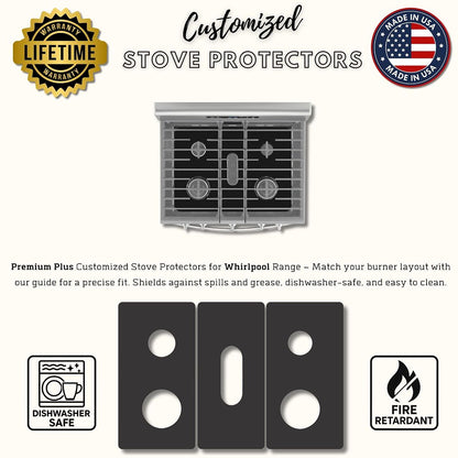 Whirlpool WFG525S0JB gas stove protector liners