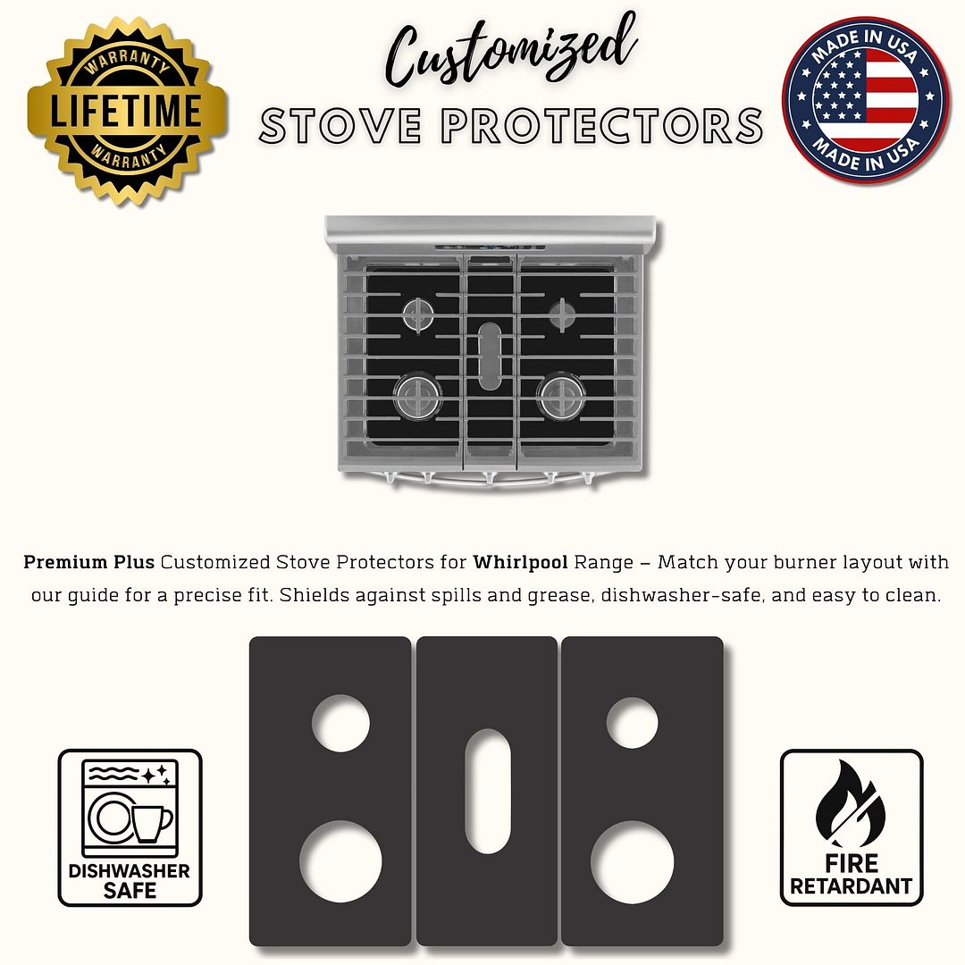 Whirlpool WFG525S0JV0 gas stove protector liners
