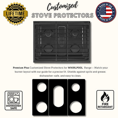 Whirlpool WFG745H0FS0 gas stove protector liners
