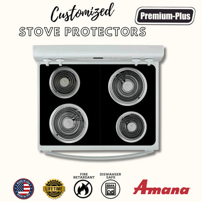 Amana Protector Liners - Stove Top Protector for Amana Range and Cooktops- Customized - Easy Cleaning Stove Liners (FREE SHIPPING)