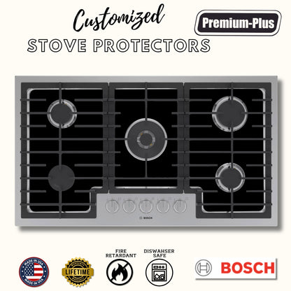 Bosch Protector Liners - Stove Top Protector for Bosch Gas Range and Cooktops- Customized - Easy Cleaning Stove Liners (FREE SHIPPING)