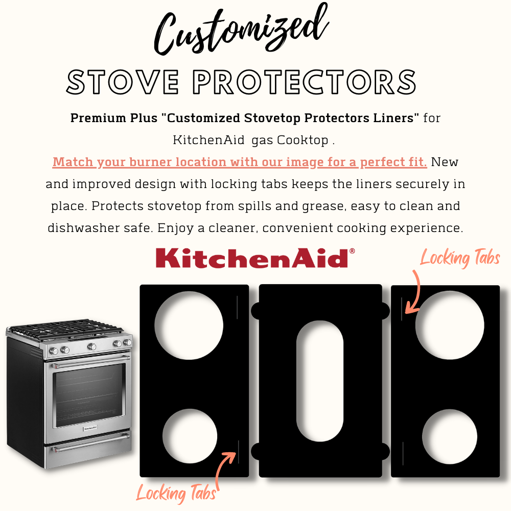 KitchenAid gas stove protector liners by Premium Plus