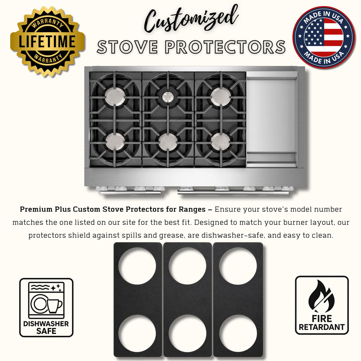 KitchenAid KFDS930SWF gas stove protector liners