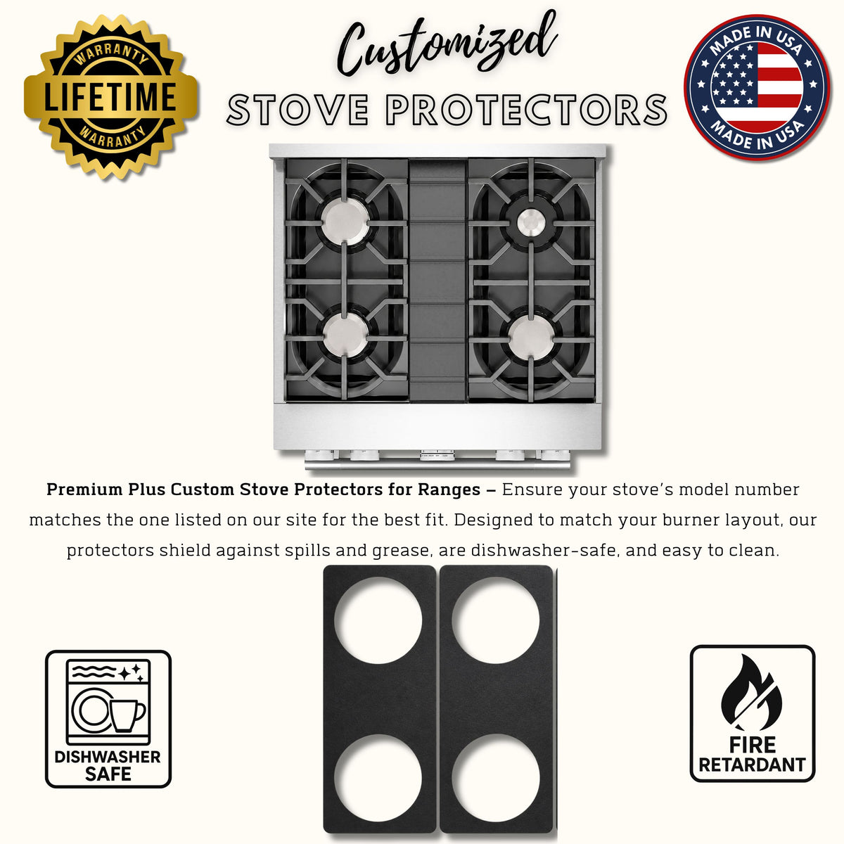 KitchenAid KFDS930SWF gas stove protector liners