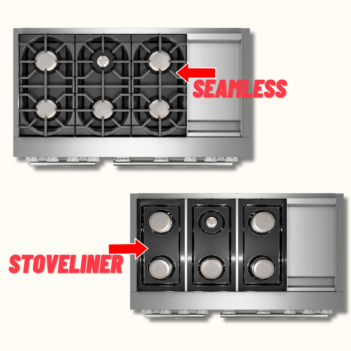 KitchenAid KFDS930SWF gas stove protector liners