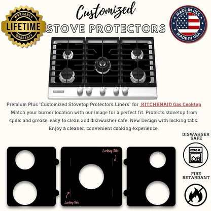 KitchenAid gas stove protector liners by Premium Plus