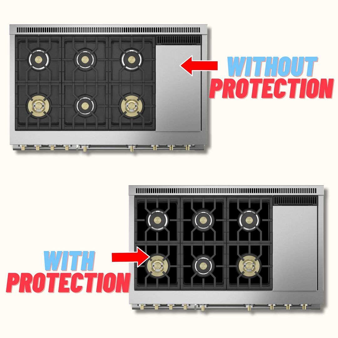 GE gas stove protector liner custom PTFE cooktop cover
