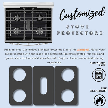Whirlpool WFG550S0LZ4 gas stove protector liners