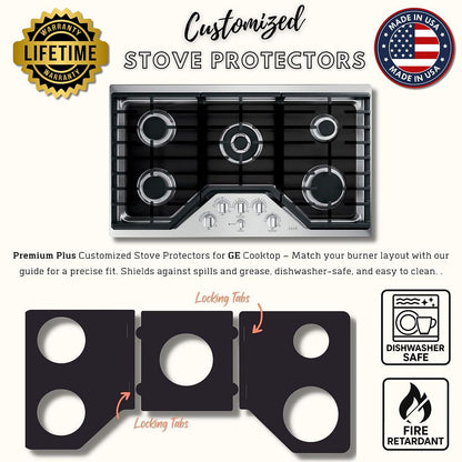 GE gas stove protector liner custom PTFE cooktop cover