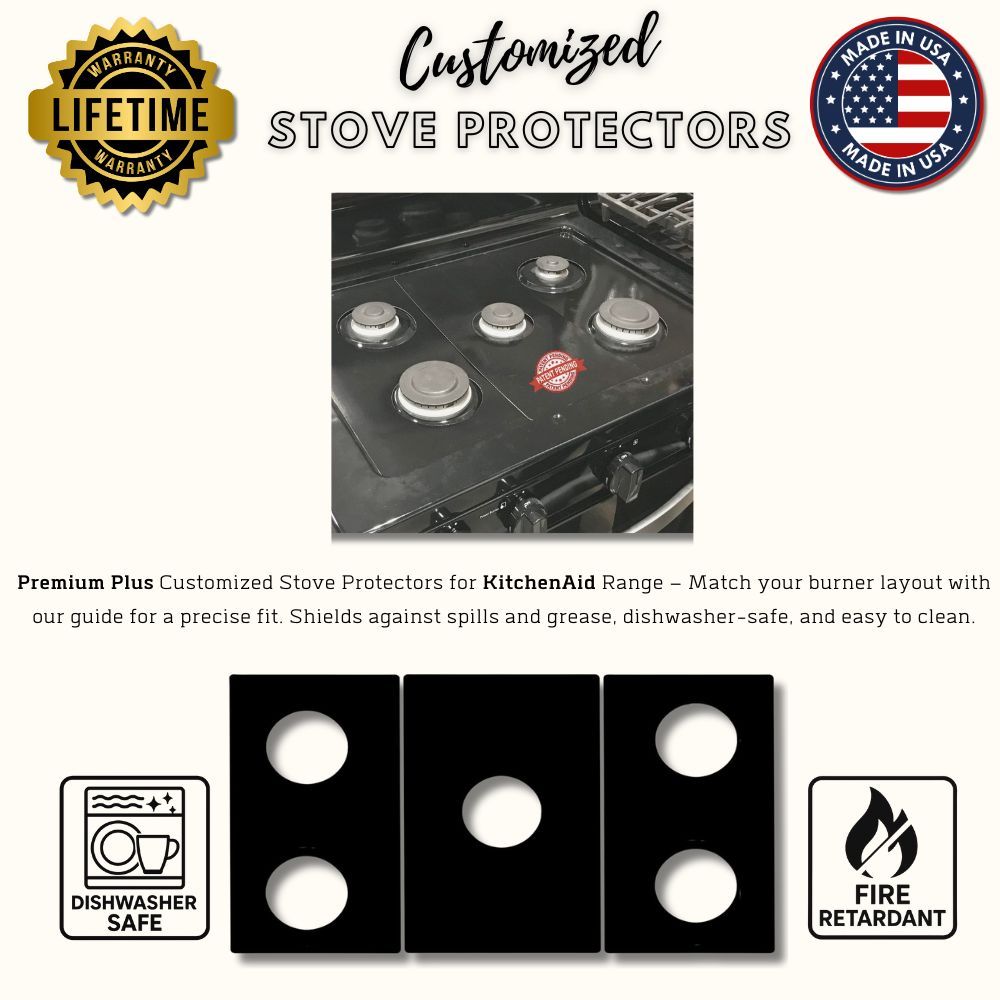 KitchenAid gas stove protector liners by Premium Plus