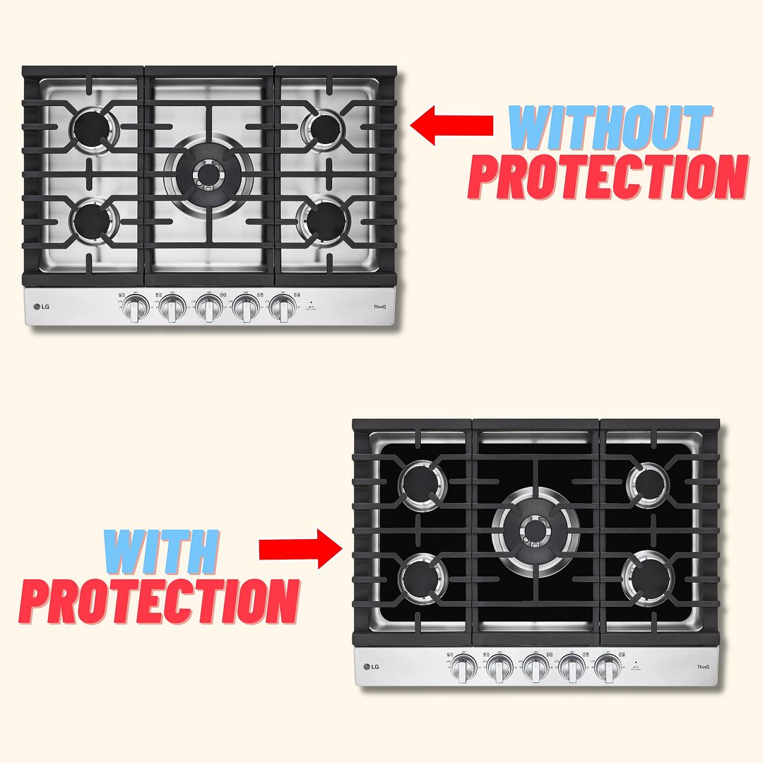 LG gas range gas stove protector liner cooktop cover