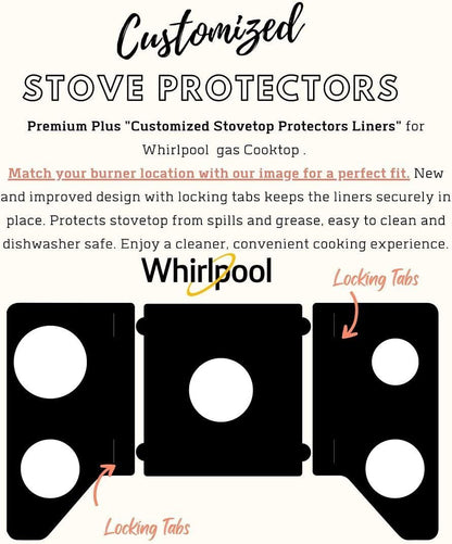 Whirlpool WCG97US0H500 gas stove protector liners