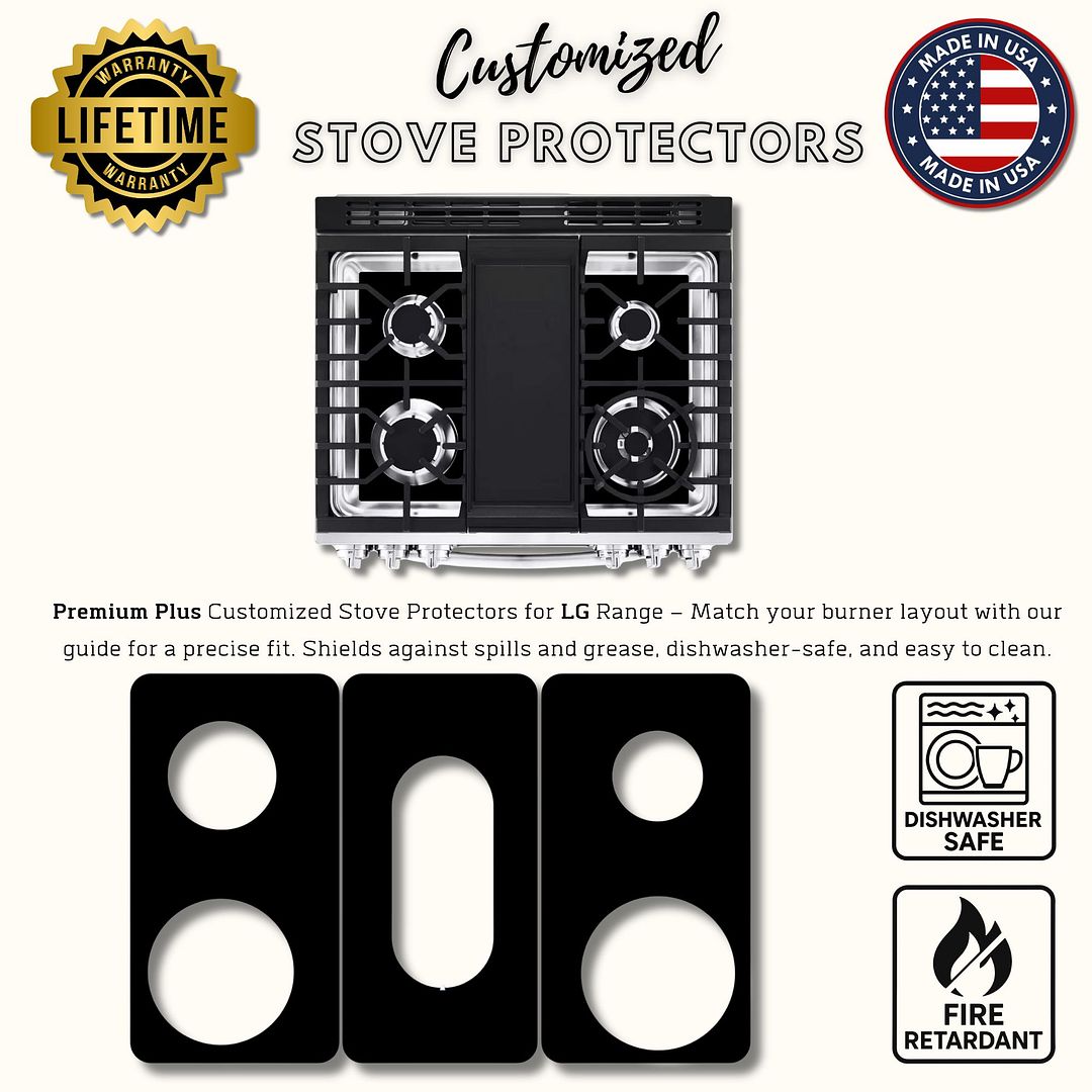 LG gas range gas stove protector liner cooktop cover