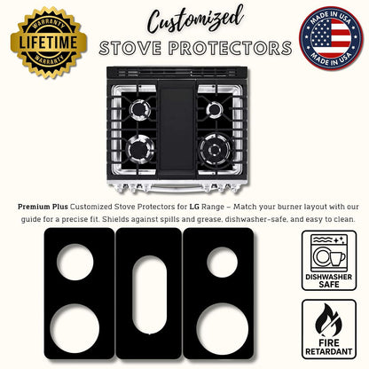 LG gas range gas stove protector liner cooktop cover