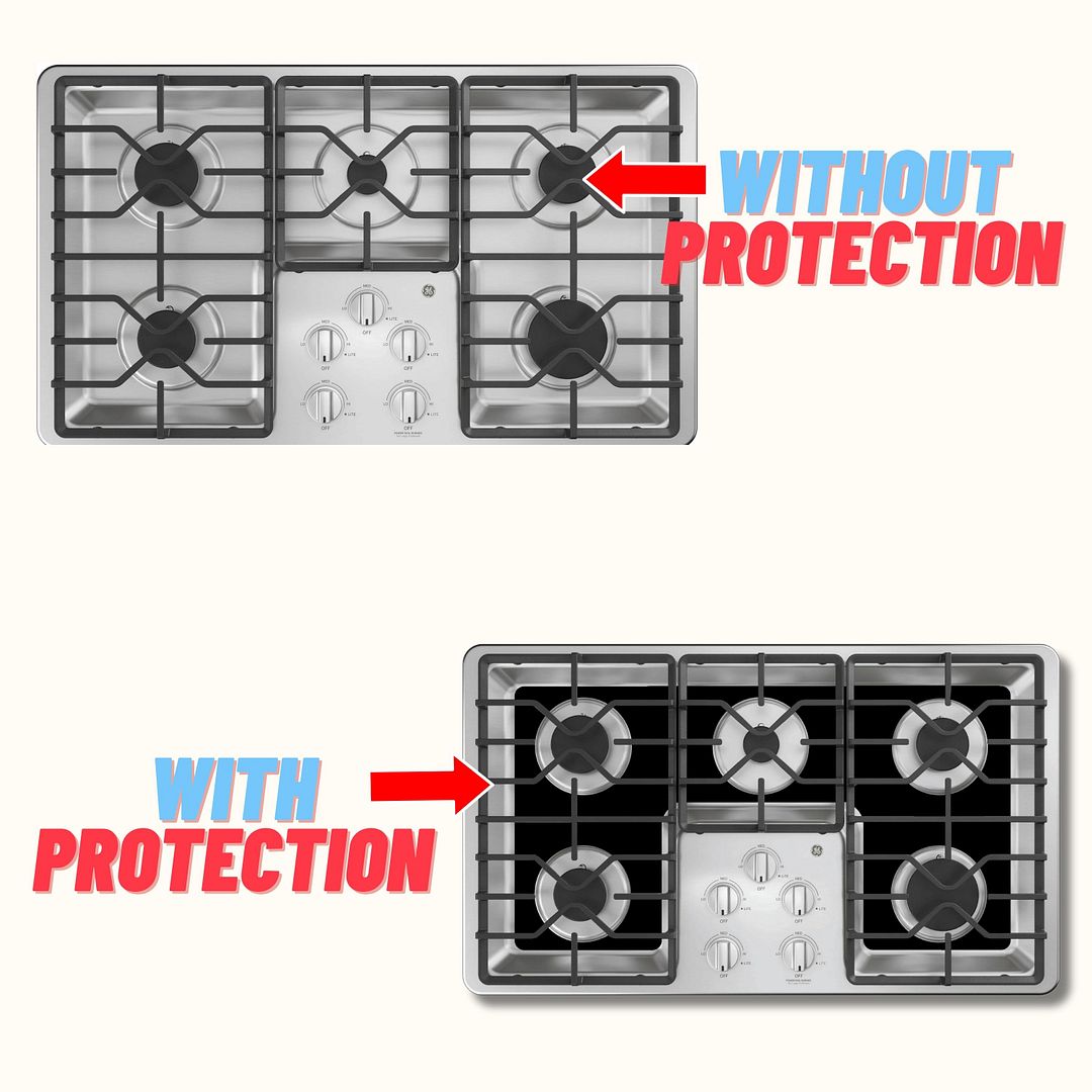 GE gas stove protector liner custom PTFE cooktop cover