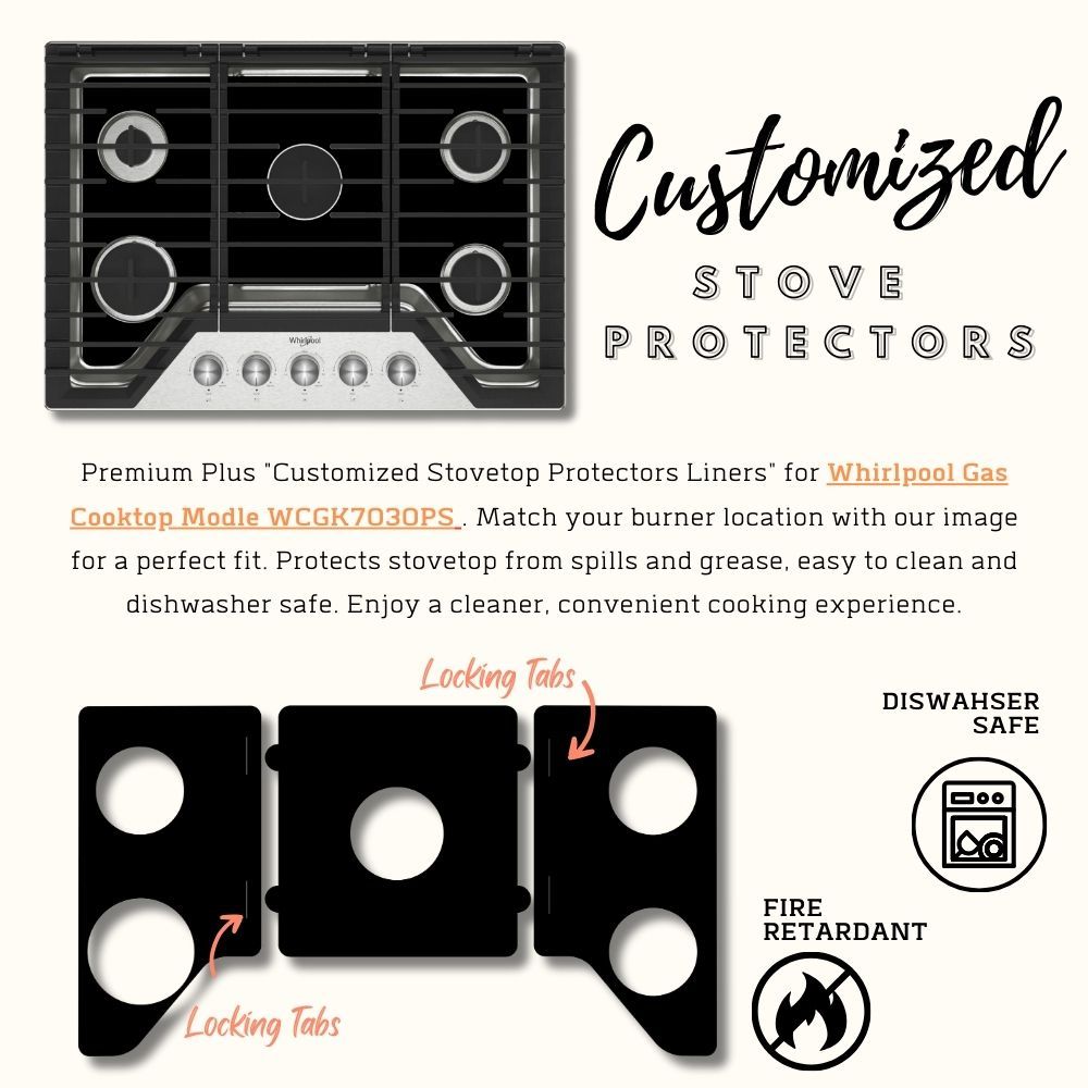 Whirlpool WCGK7030PS gas stove protector liners