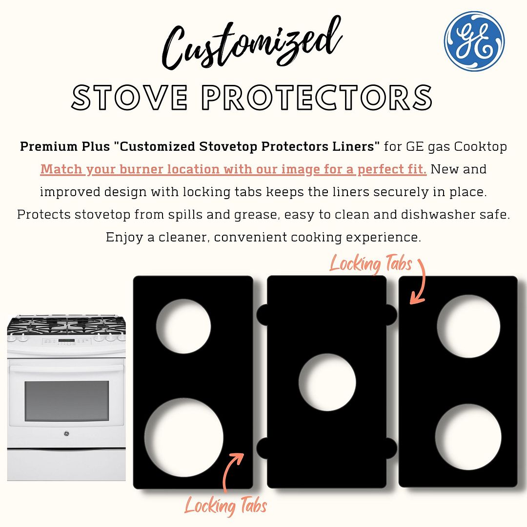 GE gas stove protector liner custom PTFE cooktop cover