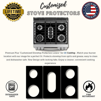 GE gas stove protector liner custom PTFE cooktop cover