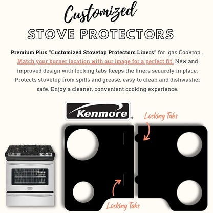 Wolf gas stove protector liner - custom PTFE cooktop cover
