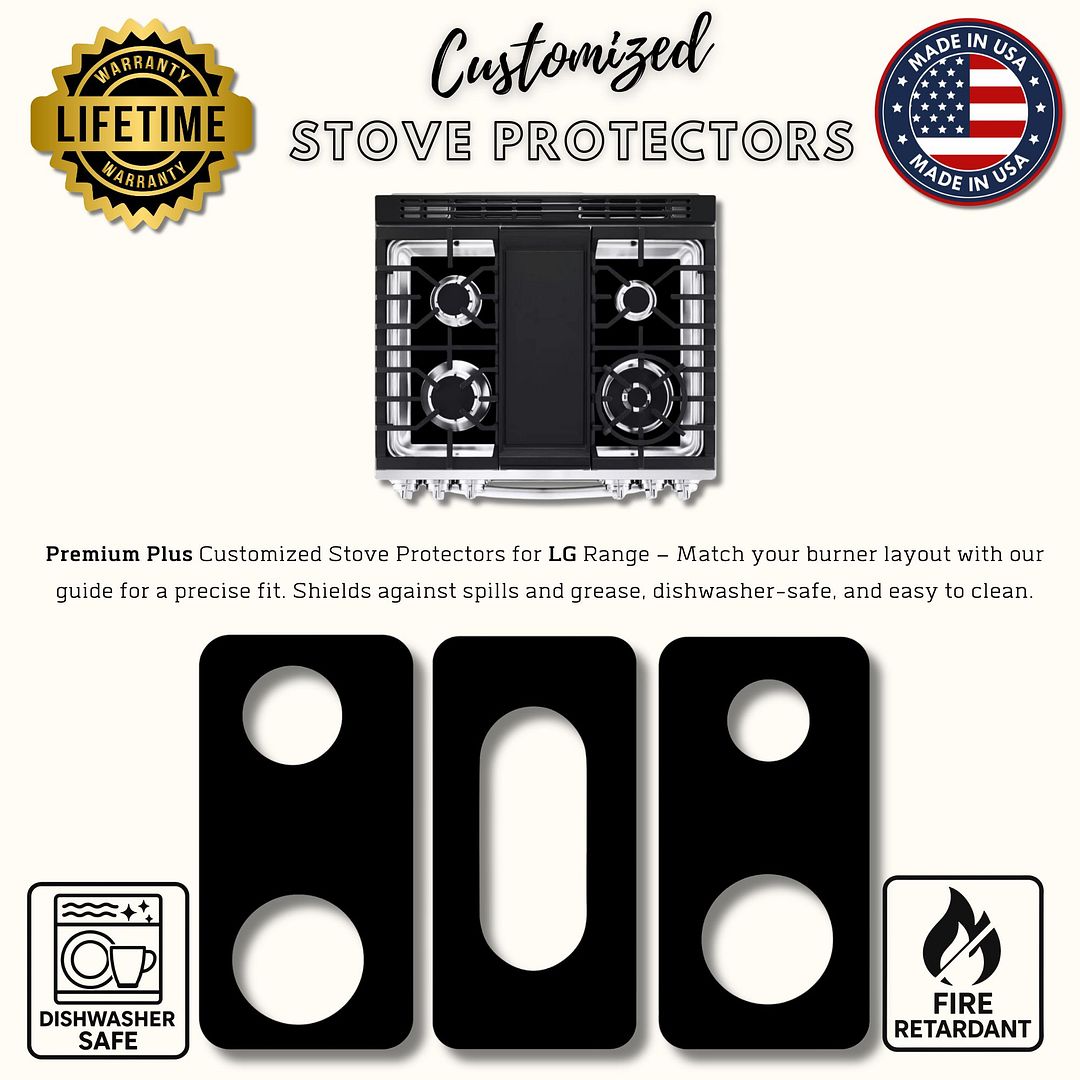 LG gas range gas stove protector liner cooktop cover