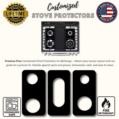 LG gas range gas stove protector liner cooktop cover