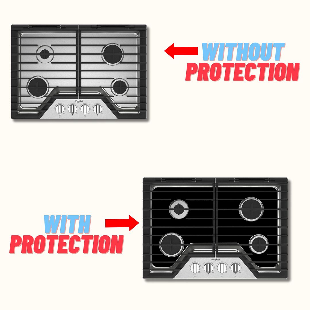 Whirlpool WCGK5030PV gas stove protector liners