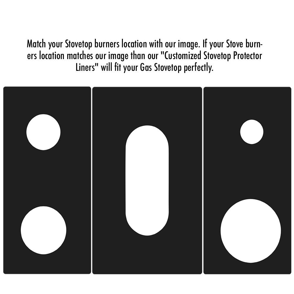 KitchenAid Stove Protector Liners - Stove Top Protector for KitchenAid Gas ranges - Customized - Easy Cleaning Stove Liners (FREE SHIPPING)
