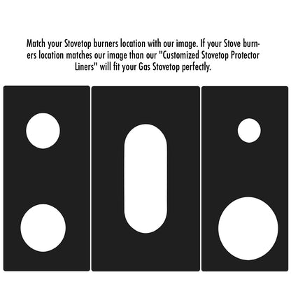 KitchenAid Stove Protector Liners - Stove Top Protector for KitchenAid Gas ranges - Customized - Easy Cleaning Stove Liners (FREE SHIPPING)