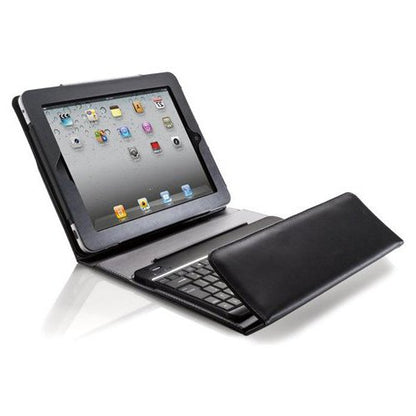 Black Leather Case Cover with Built in Stand and Wireless Bluetooth Keyboard for Apple iPad, iPad 2 &amp; iPad 3