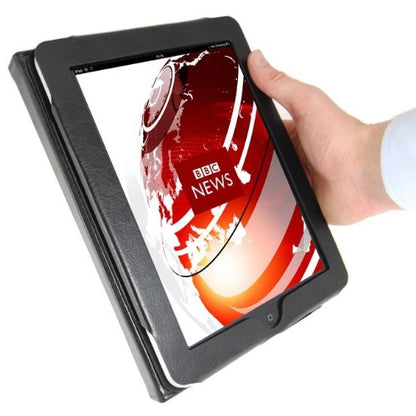 Black Leather Case Cover with Built in Stand and Wireless Bluetooth Keyboard for Apple iPad, iPad 2 &amp; iPad 3
