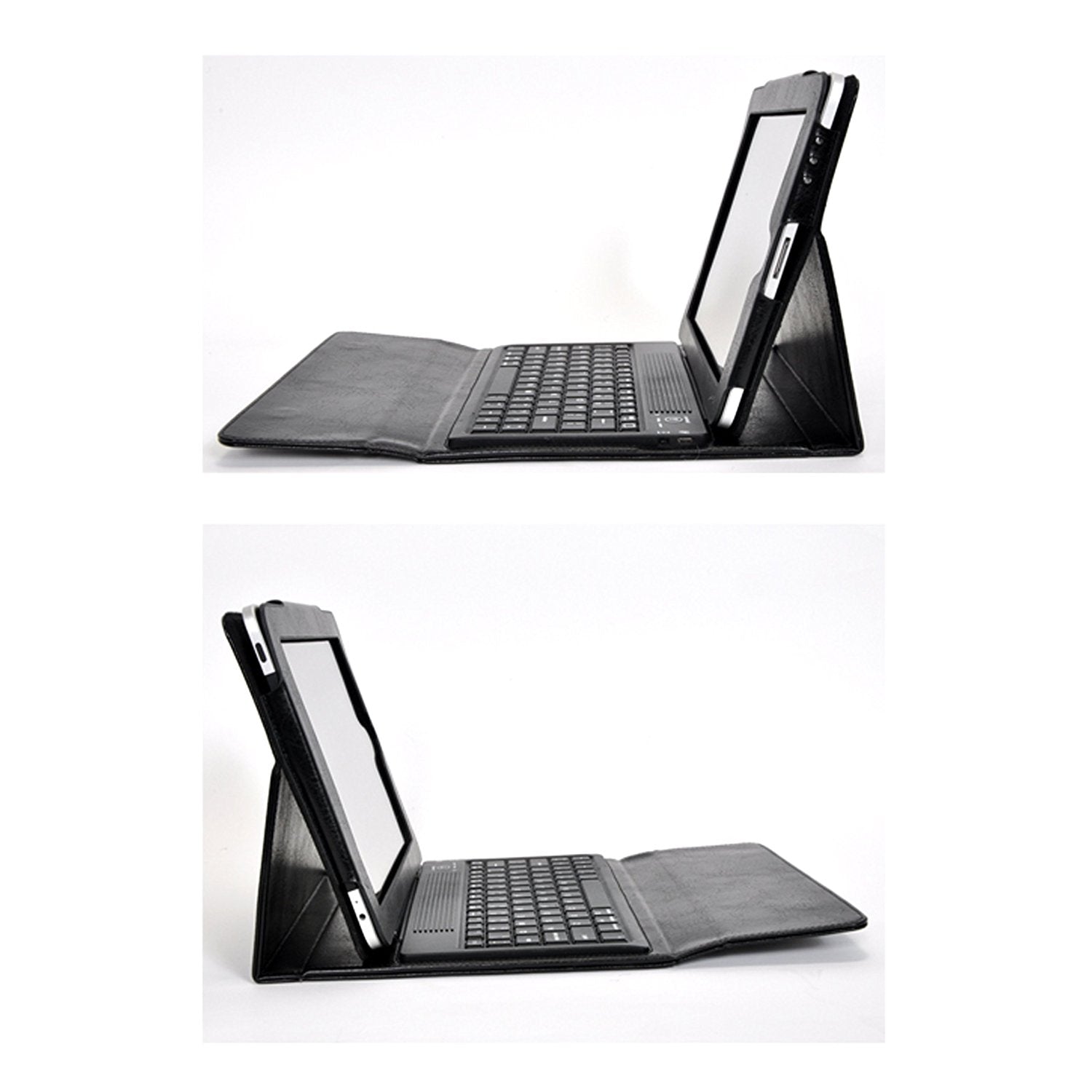 Black Leather Case Cover with Built in Stand and Wireless Bluetooth Keyboard for Apple iPad, iPad 2 &amp; iPad 3