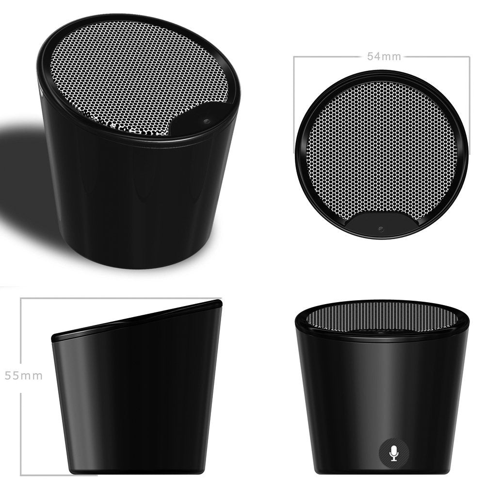 2-IN-1 Mini Portable Wireless Stereo Bluetooth Speaker with built-in Mic
