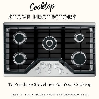GE Stove Protector Liners - Stove Top Protector for GE Gas ranges - Customized - Easy Cleaning Stove Liners