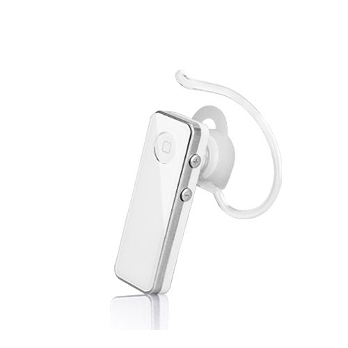 Wireless Handsfree Bluetooth Mono A2DP Headset (White) w/ Audio Streaming for