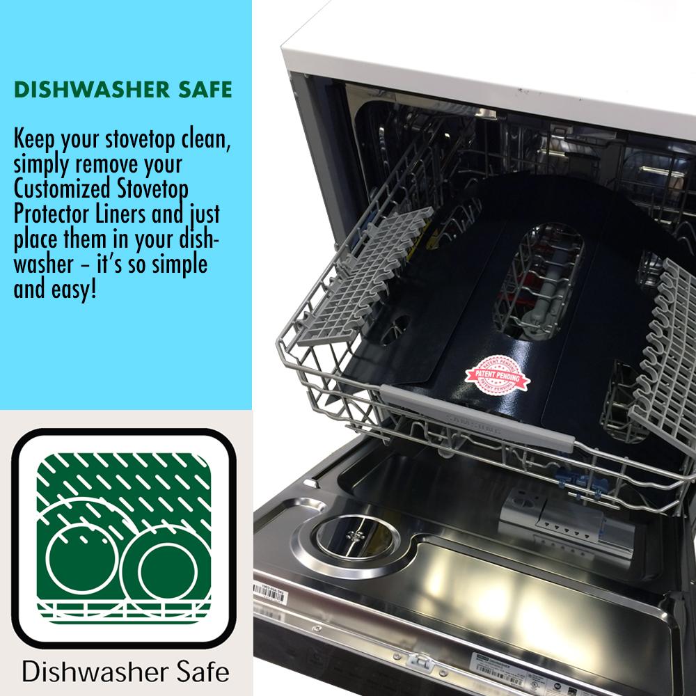 GE Stove Protector Liners - Stove Top Protector for GE Gas ranges - Customized - Easy Cleaning Stove Liners