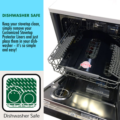 KitchenAid Stove Protector Liners - Stove Top Protector for KitchenAid Gas ranges - Customized - Easy Cleaning Stove Liners (FREE SHIPPING)