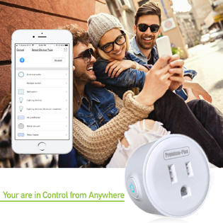 Smart Plug 2 Pack WiFi Enabled Mini Smart Switch/ Life Time Warranty