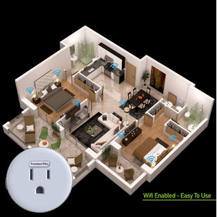 Smart Plug 4 Pack WiFi Enabled Mini Smart Switch w/ Life Time Warranty